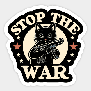 Stop the war - cats Sticker